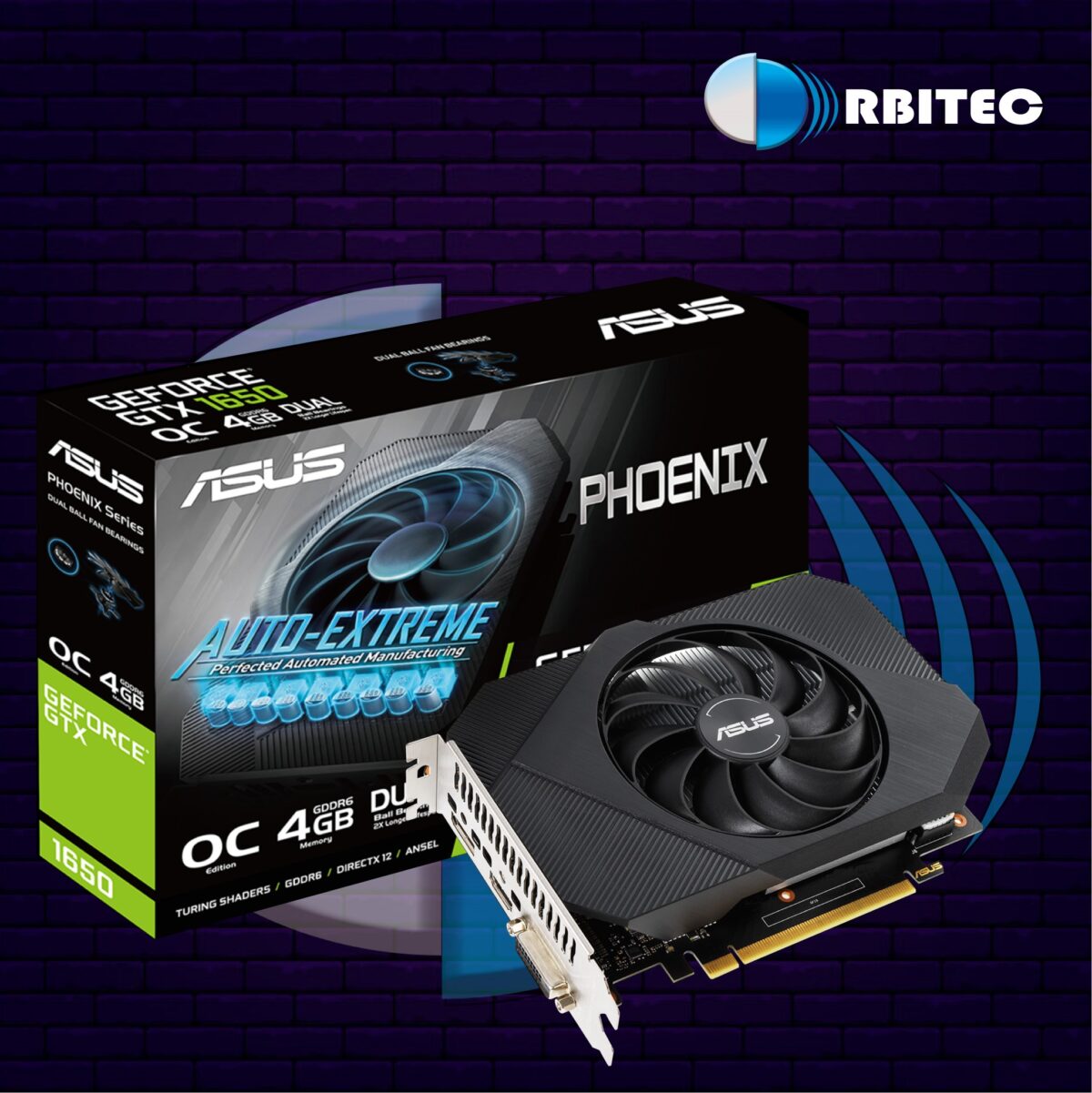 TARJETA DE VIDEO ASUS PHOENIX GEFORCE GTX 1650 4GB GDDR6 Orbitec Ecuador