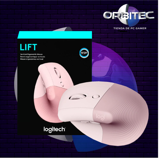 LOGITECH ERGONOMICO LIFT RICHT WIRELESS ROSA