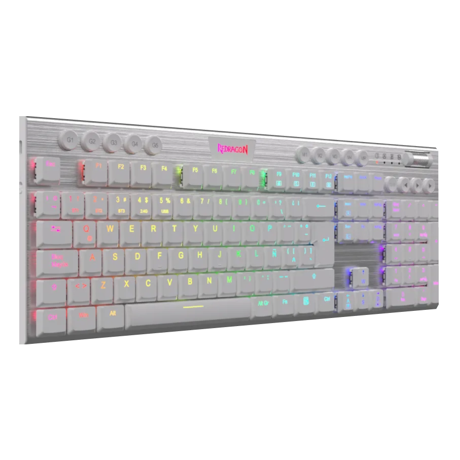 REDRAGON HORUS K618W RGB BLANCO - Imagen 2