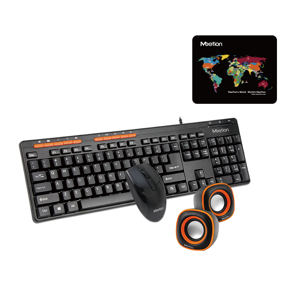 COMBO MEETION MT C105 TECLADO+ MOUSE+ PARLANTES - Imagen 2