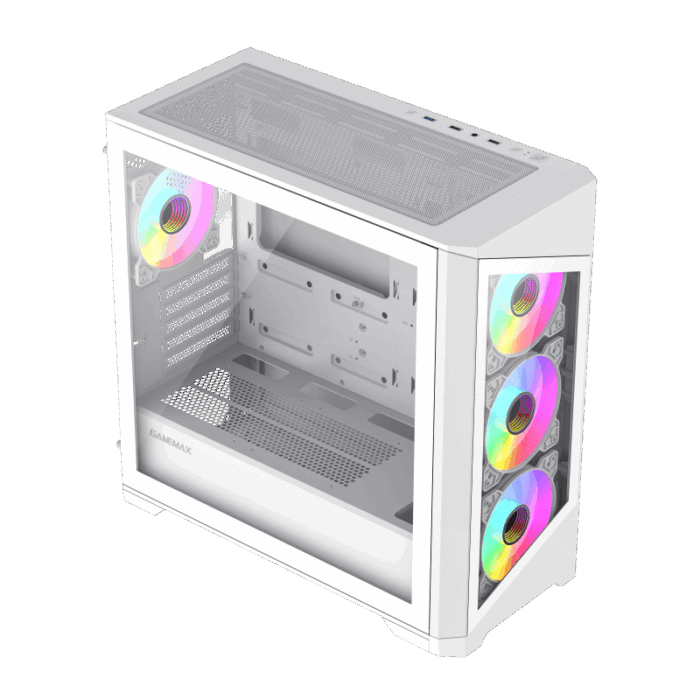 GAMEMAX DESTROYER TGW BLANCO 4 FAN RGB - Imagen 4
