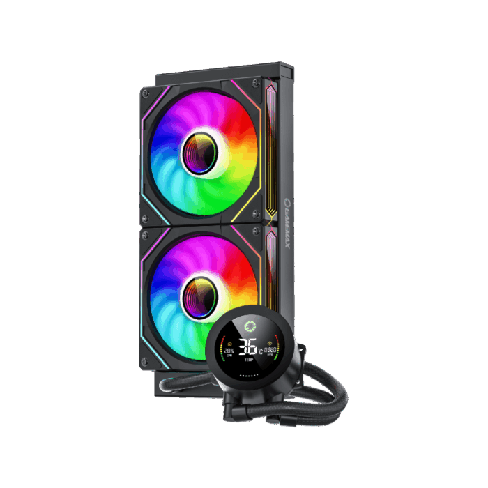 GAMEMAX ICEBURG DIGITAL RGB 240MM NEGRO - Imagen 2