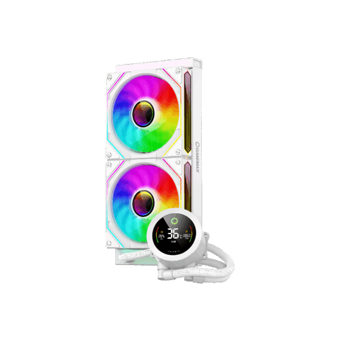 GAMEMAX ICEBURG 240 DIGITAL PANTALLA BLANCO - Imagen 2