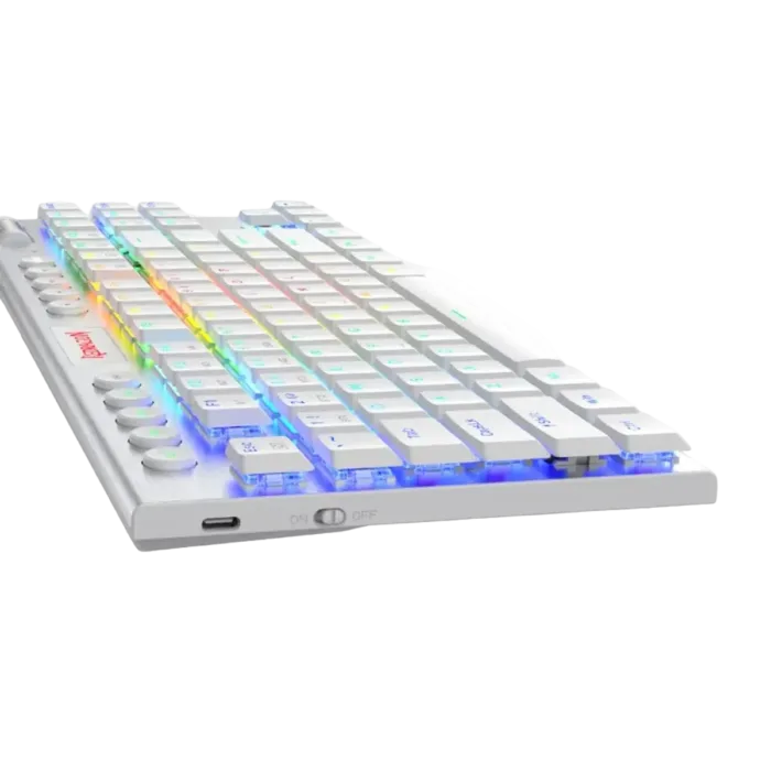 REDRAGON HORUS TKL K621W WIRELESS BLANCO - Imagen 4
