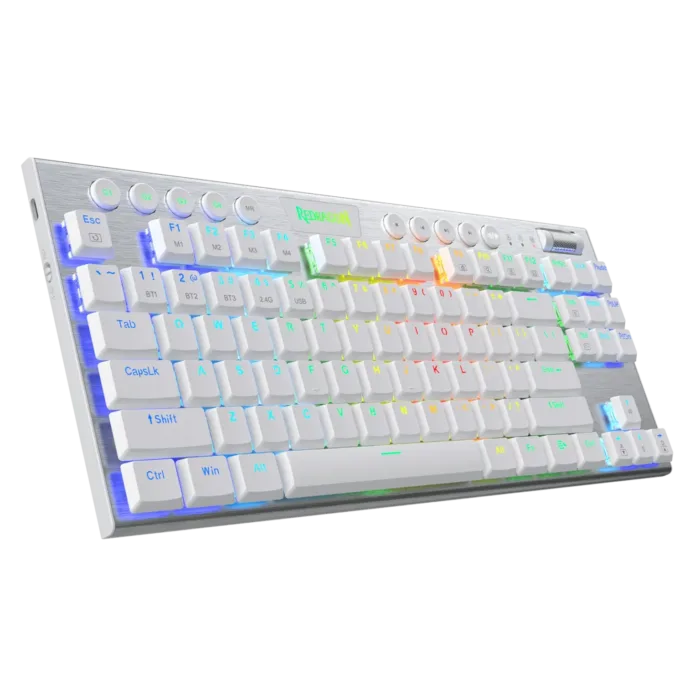 REDRAGON HORUS TKL K621W WIRELESS BLANCO - Imagen 3