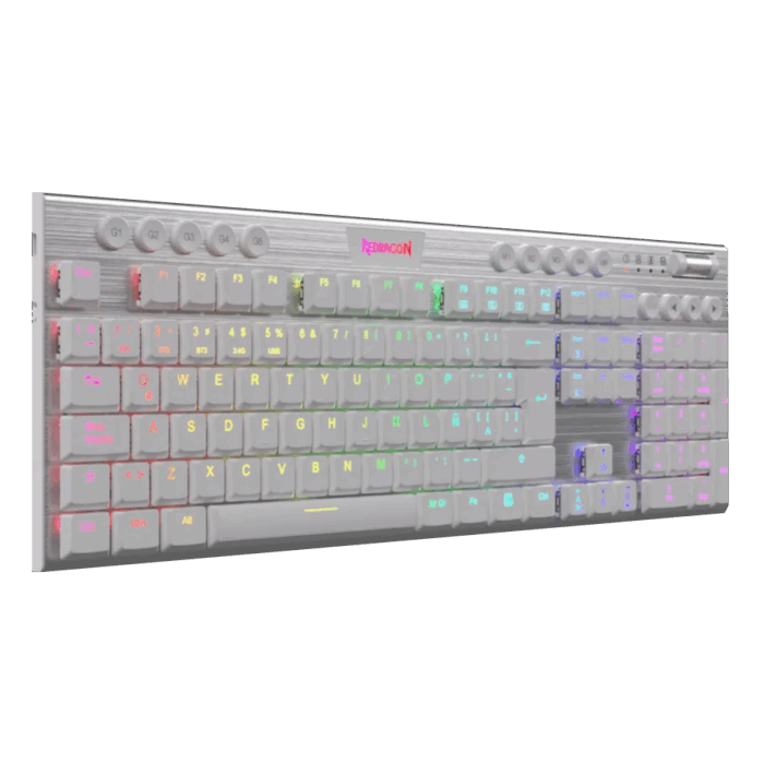 REDRAGON HORUS K618W RGB BLANCO - Imagen 2