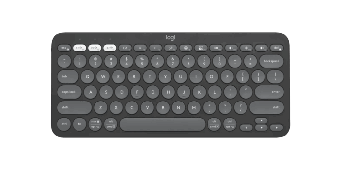 TECLADO LOGITECH PEBBLE KEYS 2 K380S BLUETOOTH SP NEGRO - Imagen 2