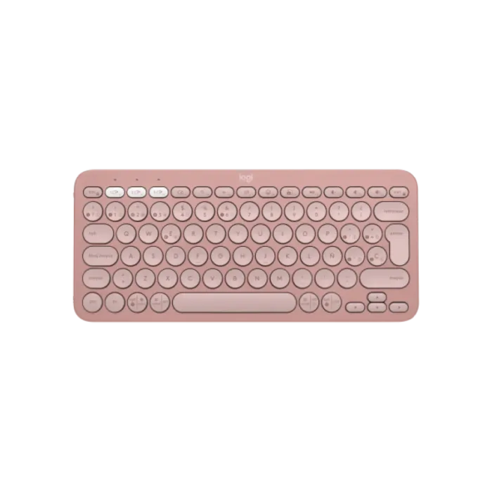 TECLADO LOGITECH PEBBLE KEYS 2 K380S BLUETOOTH SP ROSA - Imagen 2