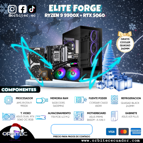 PC.8 ELITE FORGE RYZEN 9 9900X + RTX 5060