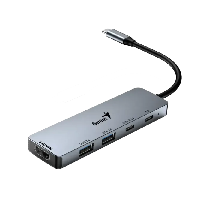 HUB GENIUS UH-500 USB TIPOC TO 2 USB 3.0 HDMI USB C - Imagen 3