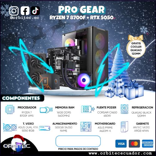 PC.7 PRO GEAR RYZEN 7 8700F + RTX 5050