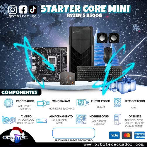 PC.3 STARTER CORE MINI RYZEN 5 8500G