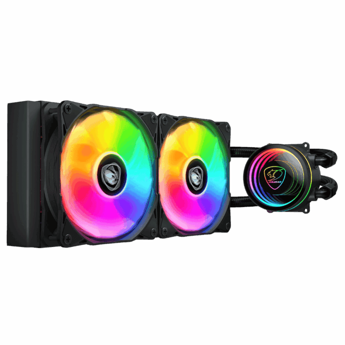 COOLER LIQUIDO COUGAR POSEIDON ELITE ARGB 240 NEGRO - Imagen 2