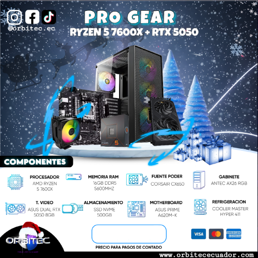 PC.1 PRO GEAR RYZEN 5 7600X + RTX 5050