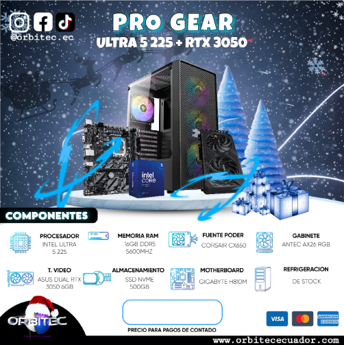 PC.2 PRO GEAR ULTRA 5 225 + RTX 3050