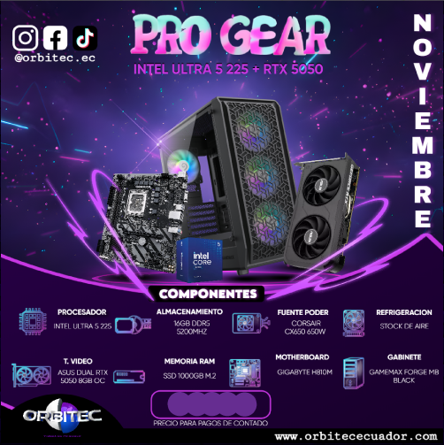 PC.1 PRO GEAR ULTRA 5 225 + RTX 5050