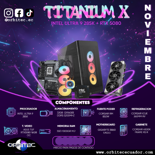 PC.9 TITANIUM X ULTRA 9 285K + RTX 5080