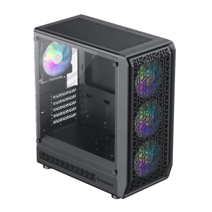 GAMEMAX FORGE MB 4 FAN RGB NEGRO - Imagen 3
