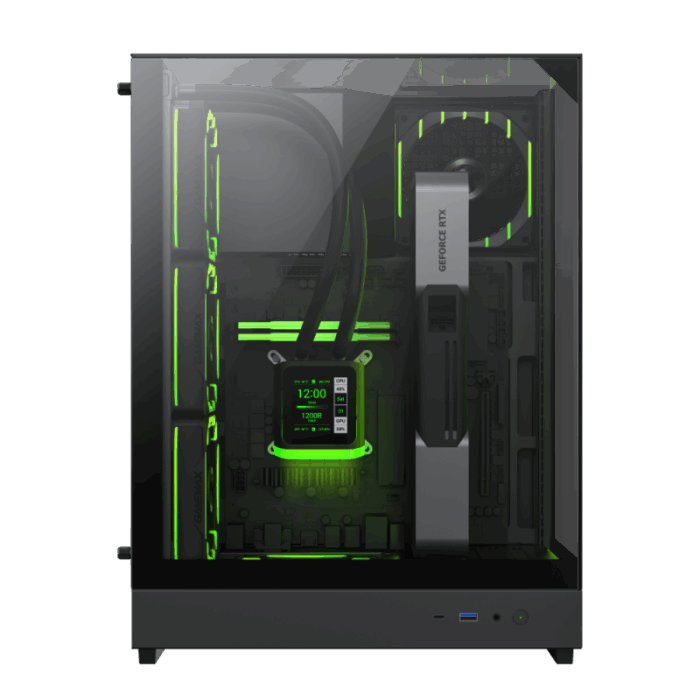 GAMEMAX T20 2 FAN PANORAMICO NEGRO - Imagen 2