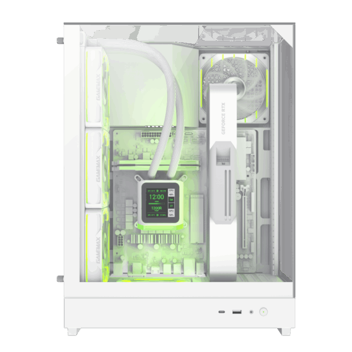 GAMEMAX T20 2 FAN PANORAMICO BLANCO - Imagen 2