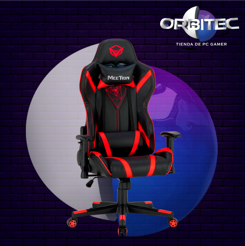 SILLA GAMER MEETION MT CHR15 NEGRA-ROJA